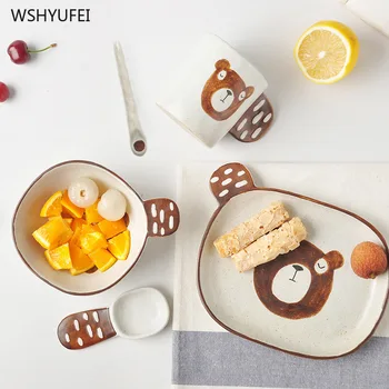 Direct marketing creative home kitchen Japanese-style hand-painted cartoon ceramic plate high-temperature dessert salad plate
Direct marketing creative home kitchen Japanese-style hand-painted cartoon ceramic plate high-temperature dessert salad plate