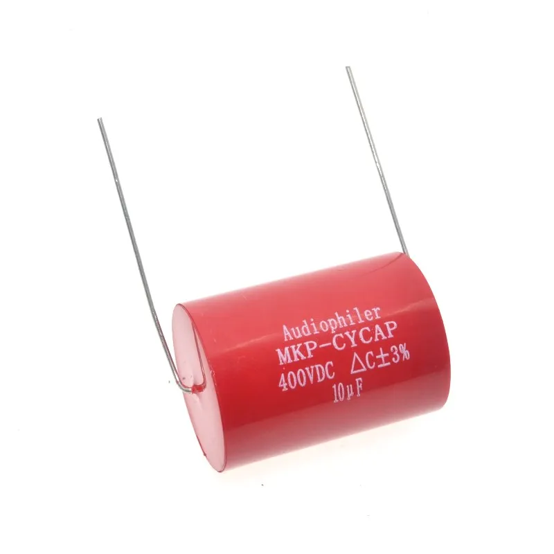 Аудиоконденсатор для тюбиков 4 шт. осевой MKP 10 мкФ 400VDC HIFI сделай сам|audio grade capacitors|mkp