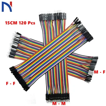 120Pcs Dupont Line 15cm Male to Male Female to Male and Female to Female Jumper Wire Dupont Cable 40Pcs For arduino DIY KIT
120Pcs Dupont Line 15cm Male to Male Female to Male and Female to Female Jumper Wire Dupont Cable 40Pcs For arduino DIY KIT