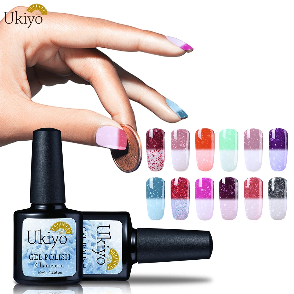 Ukiyo 10ml Snowy Thermal UV Gel Lacquer Temperature Changing Chameleon Gel Nail Polish Soak Off Long Lasting Varnish Gelpolish
Ukiyo 10ml Snowy Thermal UV Gel Lacquer Temperature Changing Chameleon Gel Nail Polish Soak Off Long Lasting Varnish Gelpolish