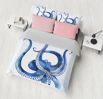 3D New Cartton octopus Bedding Set Twin Full Queen King UK Double AU Single Size Ocean Duvet Cover Pillow Cases 3pcs bedclothes
3D New Cartton octopus Bedding Set Twin Full Queen King UK Double AU Single Size Ocean Duvet Cover Pillow Cases 3pcs bedclothes