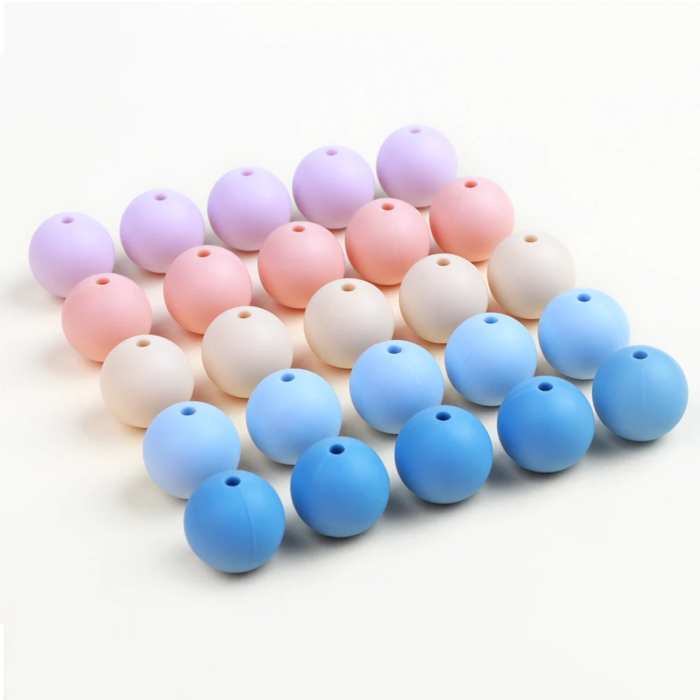 TYRY.HU Silicone Round Beads 30pc Food Grade Silicone 15mm Baby Nursing Silicone Teething Bead For DIY Jewelry Making Necklace
TYRY.HU Silicone Round Beads 30pc Food Grade Silicone 15mm Baby Nursing Silicone Teething Bead For DIY Jewelry Making Necklace