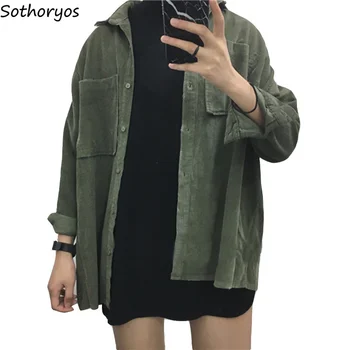 Jackets for Women Turn-down Collar Cotton Loose Pockets Womens Solid Color Overcoat Retro Jacket Ladies Korean Style All-match
Jackets for Women Turn-down Collar Cotton Loose Pockets Womens Solid Color Overcoat Retro Jacket Ladies Korean Style All-match