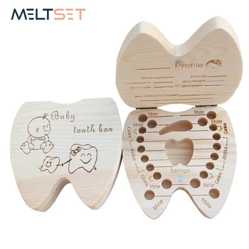 Spanish English Kids Baby Wood Tooth Box Organizer Save Milk Teeth Box Storage Teeth Umbilical Cord Lanugo Gift caja madera
Spanish English Kids Baby Wood Tooth Box Organizer Save Milk Teeth Box Storage Teeth Umbilical Cord Lanugo Gift caja madera