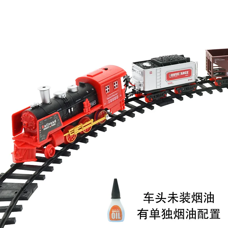 Electric Smoke and Run Truck Remote Control Track Train Simulation Model Charging Classic Steam Train Set Boy Toy Very Fun Game
Electric Smoke and Run Truck Remote Control Track Train Simulation Model Charging Classic Steam Train Set Boy Toy Very Fun Game