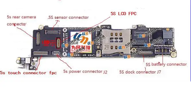 10 компл./лот полный комплект 7 в 1 FPC коннекторы (LCD сенсорный блок питания для