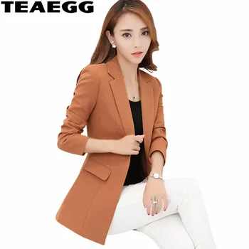 TEAEGG New Plus Size Womens Business Suits Spring Autumn Women Blazers Jackets Short Slim long-sleeve Blazer Women Suit AL1302
TEAEGG New Plus Size Womens Business Suits Spring Autumn Women Blazers Jackets Short Slim long-sleeve Blazer Women Suit AL1302