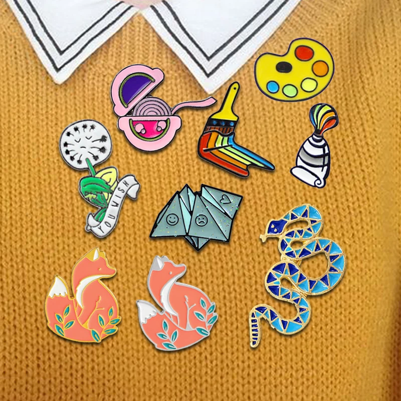 Cartoon Brooch Bubble Gum,Taraxacum,Foxes,Paper Origami,Painting Art Supplies,Snake Brooch Enamel Pins Lapel Pin Button Badges
Cartoon Brooch Bubble Gum,Taraxacum,Foxes,Paper Origami,Painting Art Supplies,Snake Brooch Enamel Pins Lapel Pin Button Badges