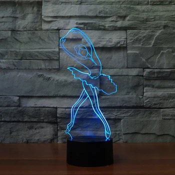 Indoor Decor Novelty Ballerina NightLight 3D Ballet Girl LED Table Lamp Children Kids Gift Christmas Baby Sleep Lighting Fixture
Indoor Decor Novelty Ballerina NightLight 3D Ballet Girl LED Table Lamp Children Kids Gift Christmas Baby Sleep Lighting Fixture