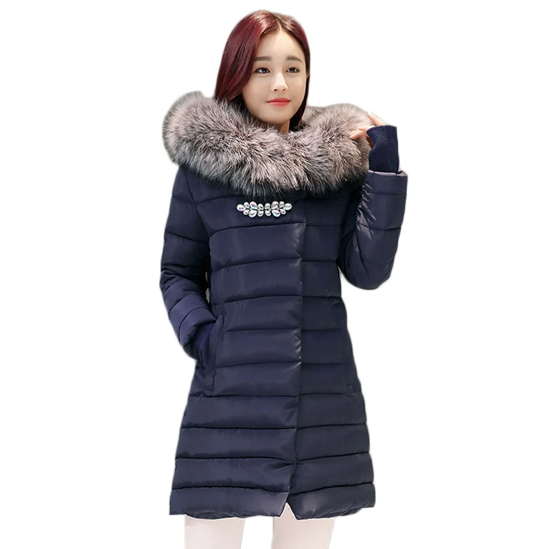 New Winter Fashion Cotton Coat Female Slim Warm Hooded Parkas Female Overcoat Glooves Women Cotton padded Jacket
New Winter Fashion Cotton Coat Female Slim Warm Hooded Parkas Female Overcoat Glooves Women Cotton padded Jacket