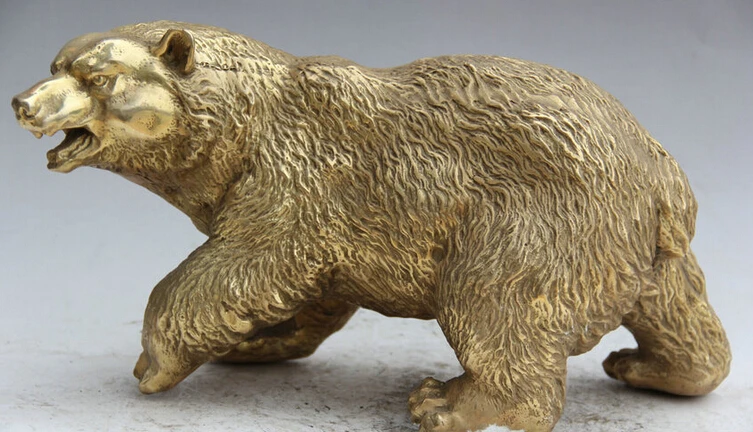 150610 S1598 15" China Chinese Brass Feng Shui animal strong polar bear walk Statue sculpture
150610 S1598 15" China Chinese Brass Feng Shui animal strong polar bear walk Statue sculpture