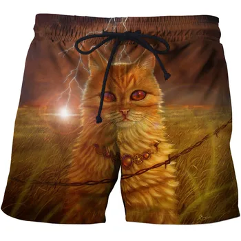 Kitty print beach shorts men's 3d fashion checkered funny animal beach pants quick dry board shorts under swimwear
Kitty print beach shorts men's 3d fashion checkered funny animal beach pants quick dry board shorts under swimwear