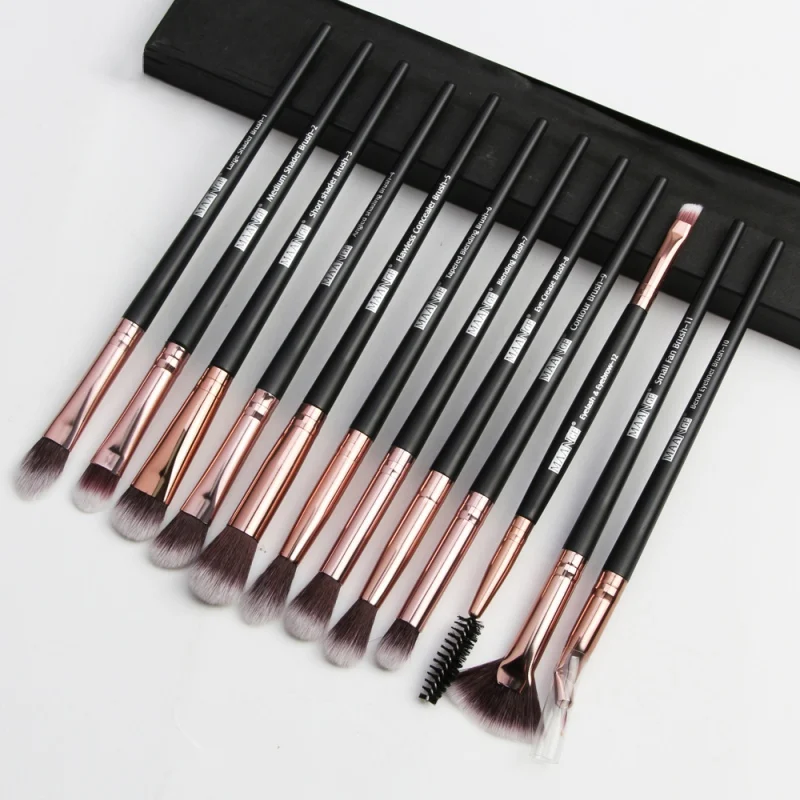 Makeup Brushes Set 12 pcs/lot Eye Shadow Eyeliner Eyelash Eyebrow Brushes For Makeup Easy to Use 
Makeup Brushes Set 12 pcs/lot Eye Shadow Eyeliner Eyelash Eyebrow Brushes For Makeup Easy to Use