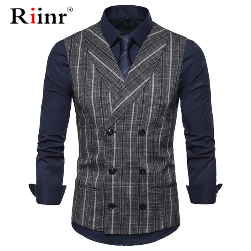 Mens Stripe Plaid Formal Blazer Vests Casual Double Breasted V-neck Fashion S-2XL Male England Style Casual Vests EUR Size
Mens Stripe Plaid Formal Blazer Vests Casual Double Breasted V-neck Fashion S-2XL Male England Style Casual Vests EUR Size