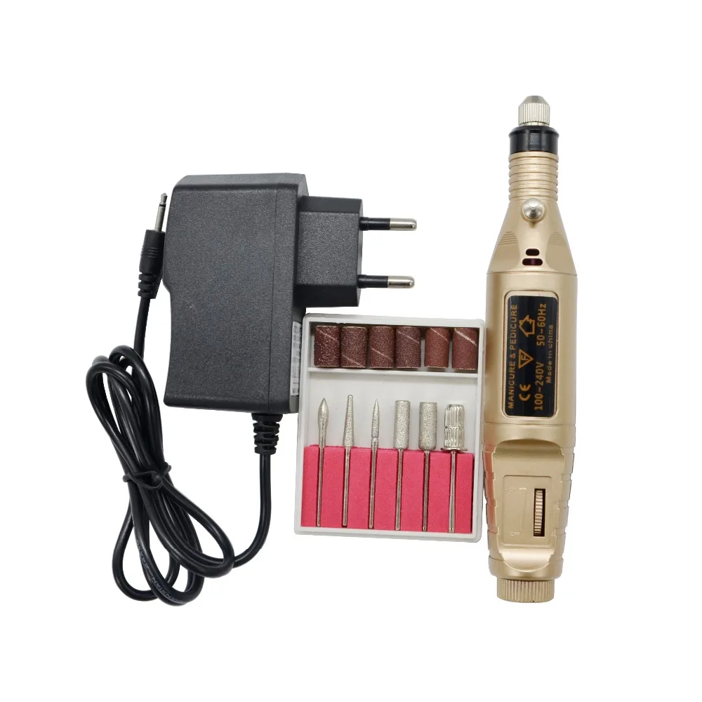 Nail Drill Bits Professional Electric Nail File Manicure Machine Light-weight design for precise operation with gold pen shape
Nail Drill Bits Professional Electric Nail File Manicure Machine Light-weight design for precise operation with gold pen shape