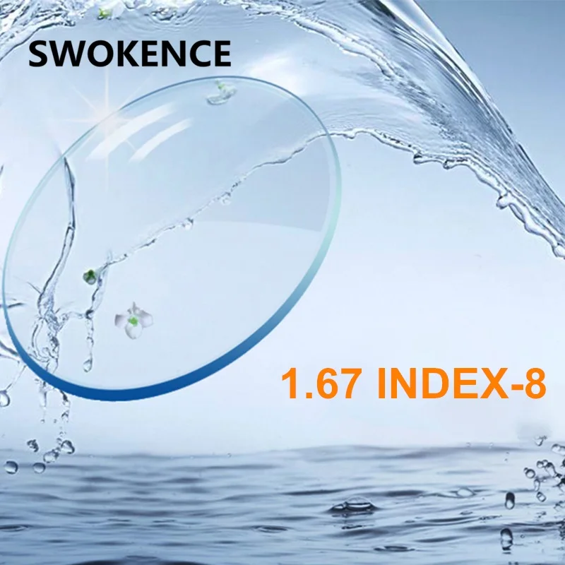SWOKENCE Prescription 1.67 Anti-radiation Coating Aspheric Hard Resin Lenses For Myopia Glasses Short Sighted Eyeglasses G657
SWOKENCE Prescription 1.67 Anti-radiation Coating Aspheric Hard Resin Lenses For Myopia Glasses Short Sighted Eyeglasses G657