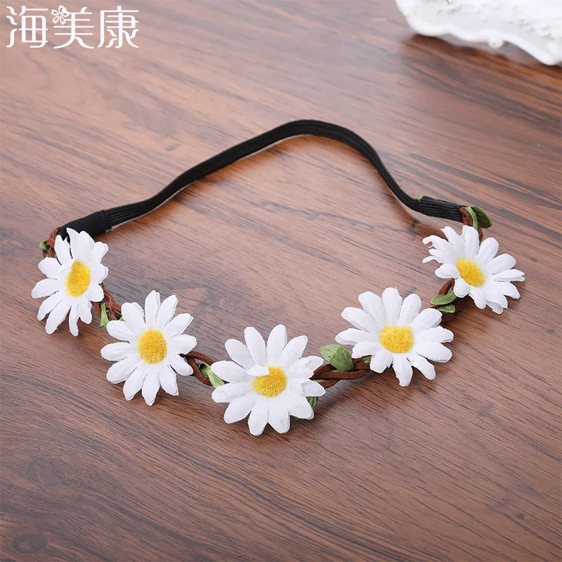 Haimeikang Girls Bohemia Flower Wreath Daisy Garland Elastic Rubber Headband Hawaii Beautiful Hair Accessories For Wedding Part
Haimeikang Girls Bohemia Flower Wreath Daisy Garland Elastic Rubber Headband Hawaii Beautiful Hair Accessories For Wedding Part