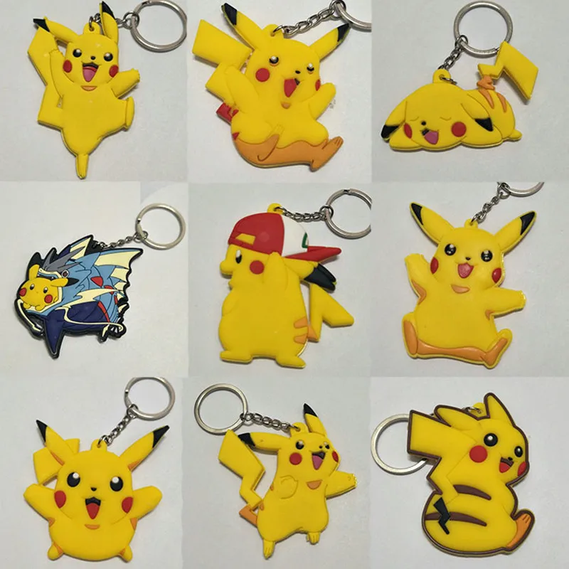 Anime Pokemon Pikachu keychain PVC key ring Feebas Raichu cute funny novelty cartoon keyring cos pendant jewelry gift avainnippu
Anime Pokemon Pikachu keychain PVC key ring Feebas Raichu cute funny novelty cartoon keyring cos pendant jewelry gift avainnippu