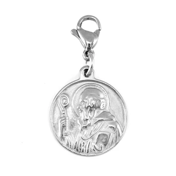 Stainless Steel The Saint Benedict Medal Pendants Solid Charms Saint Juan Diego Pendants Tags with Lobster Clasp Wholesale 50pcs
Stainless Steel The Saint Benedict Medal Pendants Solid Charms Saint Juan Diego Pendants Tags with Lobster Clasp Wholesale 50pcs