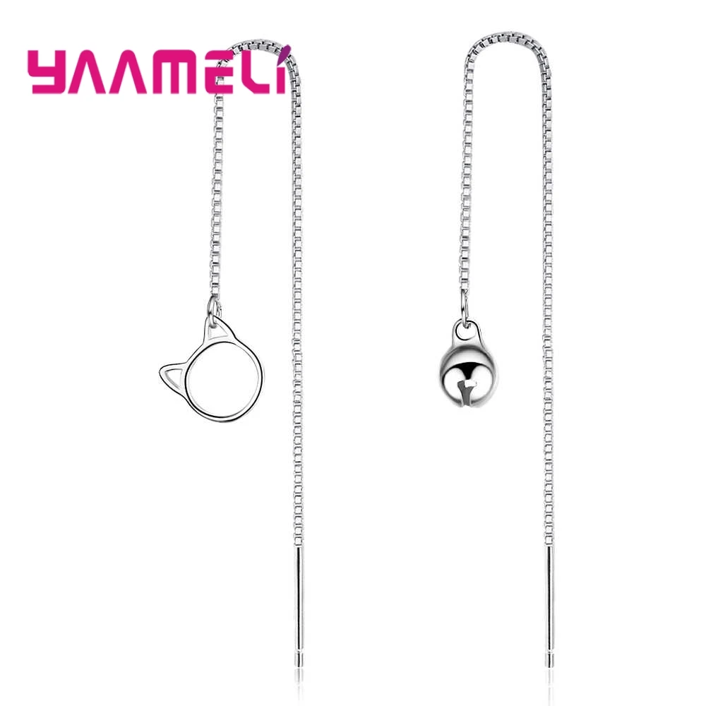 High Quality Women Fashion Earrings Lovely Cat&Bell Earrings For Women 925 Sterling Silver Long Earrings Free Shipping
High Quality Women Fashion Earrings Lovely Cat&Bell Earrings For Women 925 Sterling Silver Long Earrings Free Shipping