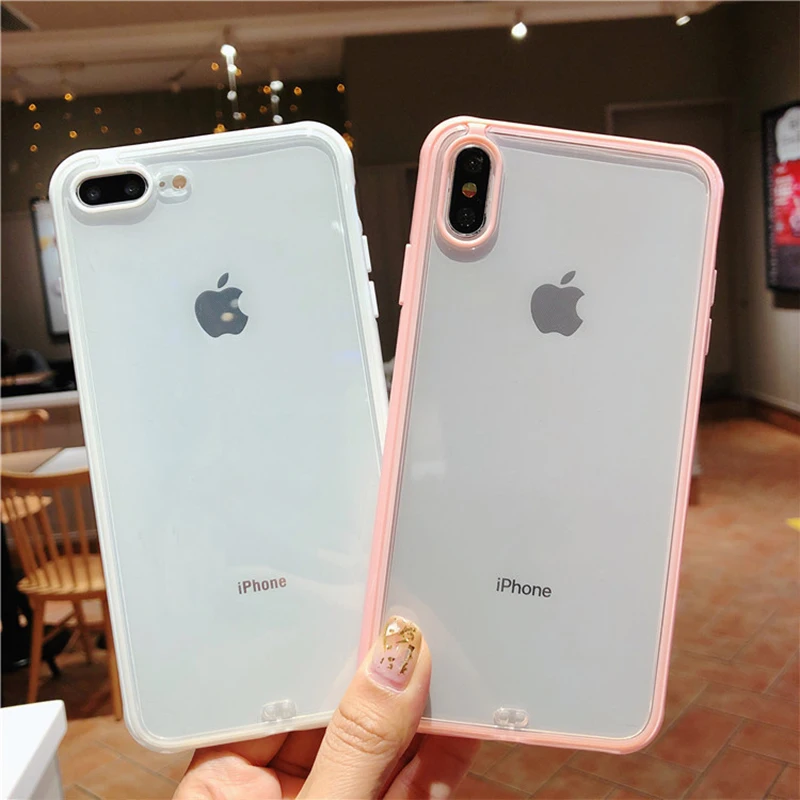 Phone Case For coque iphone x 10 xs max xr Transparent Back Logo Silicone Cover For iphone 6Plus 7 8 6sPlus Shock Camera Protect
Phone Case For coque iphone x 10 xs max xr Transparent Back Logo Silicone Cover For iphone 6Plus 7 8 6sPlus Shock Camera Protect