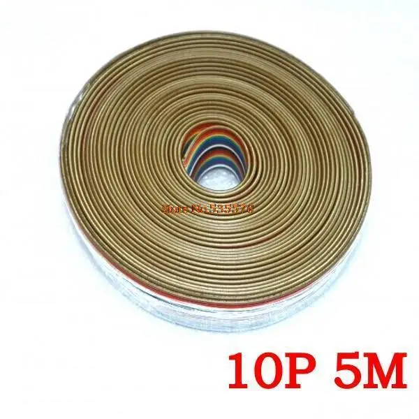 ribbon cable 10 WAY Flat Color Rainbow Ribbon Cable wire Rainbow Cable 10P ribbon cable 1.27MM pitch 5meters/lot IN STOCK
ribbon cable 10 WAY Flat Color Rainbow Ribbon Cable wire Rainbow Cable 10P ribbon cable 1.27MM pitch 5meters/lot IN STOCK