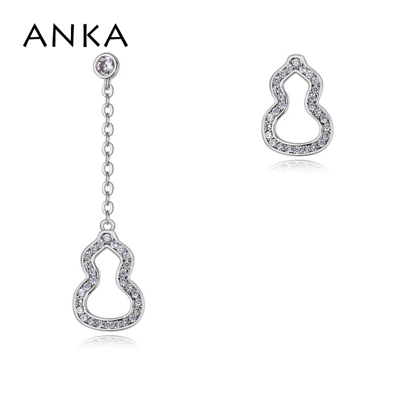 ANKA fashion zircon wedding asymmetric earrings luxury full drill drop long gourd shape earring for women fashion jewelry #26194
ANKA fashion zircon wedding asymmetric earrings luxury full drill drop long gourd shape earring for women fashion jewelry #26194