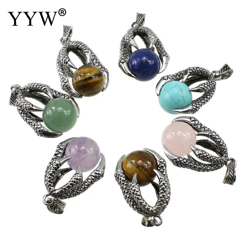 Punk Silver Color Dragon Claw Natural Stone Pendant Purple Charm Necklace Crystal Stone Quartz Necklace Pendant Women Jewelry
Punk Silver Color Dragon Claw Natural Stone Pendant Purple Charm Necklace Crystal Stone Quartz Necklace Pendant Women Jewelry