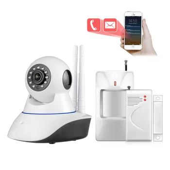 Home Security Alarm System IP Camera Infrared Night Vision Security APP Alarm System Wireless PIR Motion Detector Door Alarm
Home Security Alarm System IP Camera Infrared Night Vision Security APP Alarm System Wireless PIR Motion Detector Door Alarm