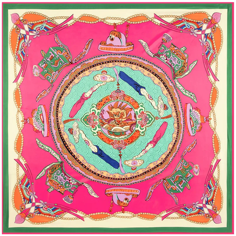 130cm Luxury Brand Headband Ethnic Style Print Giant Scarf In 100% Silk Bandana Twill Silk Scarf For Women,Large Square Scarves
130cm Luxury Brand Headband Ethnic Style Print Giant Scarf In 100% Silk Bandana Twill Silk Scarf For Women,Large Square Scarves
