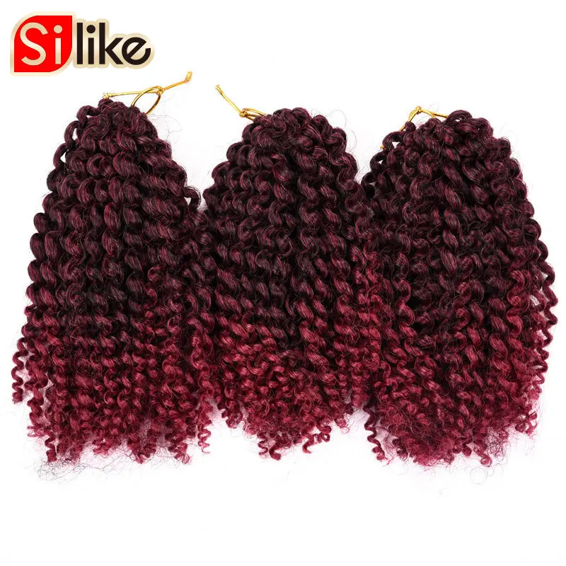 Silike 3pcs/set Crochet Braids Marlybob 8 inch Ombre Synthetic Hair Extensions 14 Colors Afro Kinky Hair For Black Women 1 Pack
Silike 3pcs/set Crochet Braids Marlybob 8 inch Ombre Synthetic Hair Extensions 14 Colors Afro Kinky Hair For Black Women 1 Pack