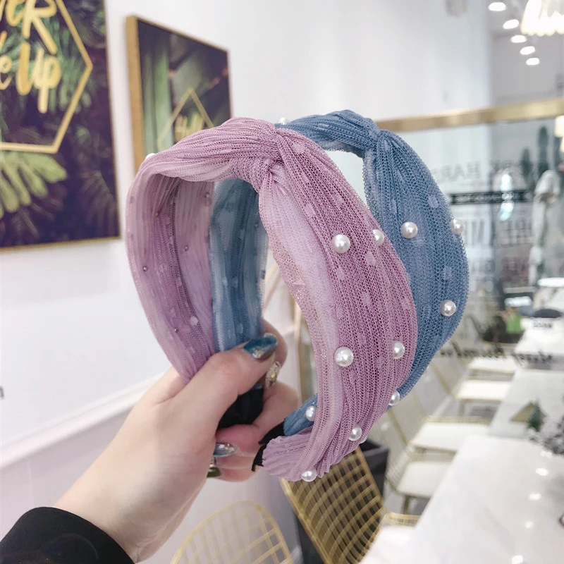 Korean New Solid Pearl Mesh Headband Hair Bands for Women Fashion Perle Hairband Girls Bow Knot Hoop Hair Accessories Headwear
Korean New Solid Pearl Mesh Headband Hair Bands for Women Fashion Perle Hairband Girls Bow Knot Hoop Hair Accessories Headwear