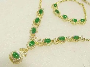 Fine Jewellery Green Jade Necklace Pendant Bracelet18K gold plated watch wholesale Quartz stone CZ crystal (A0511)
Fine Jewellery Green Jade Necklace Pendant Bracelet18K gold plated watch wholesale Quartz stone CZ crystal (A0511)