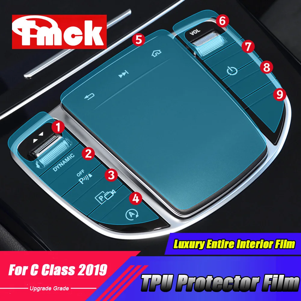 For Mercedes Benz C Class W205 2019 Car Center Control Mouse Luxury Entire Interior Moldings Membrane Protector Film Accessories 
For Mercedes Benz C Class W205 2019 Car Center Control Mouse Luxury Entire Interior Moldings Membrane Protector Film Accessories