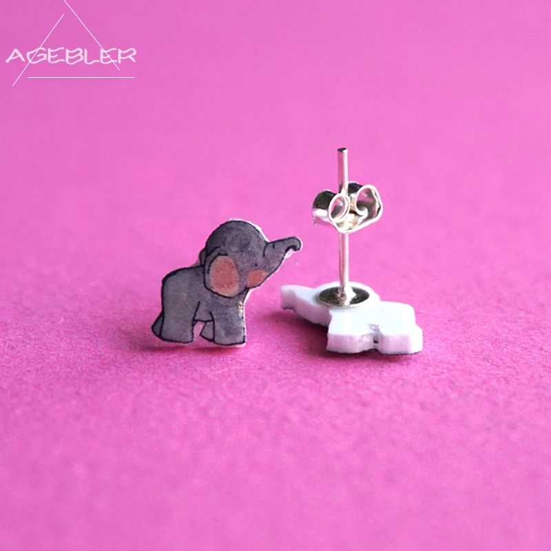 Newest Design Stud Earrings 100%Hand-Painted Cartoon Gray Elephant Fashion Jewelry For Women Girl 925 Silver Needle Accessories
Newest Design Stud Earrings 100%Hand-Painted Cartoon Gray Elephant Fashion Jewelry For Women Girl 925 Silver Needle Accessories