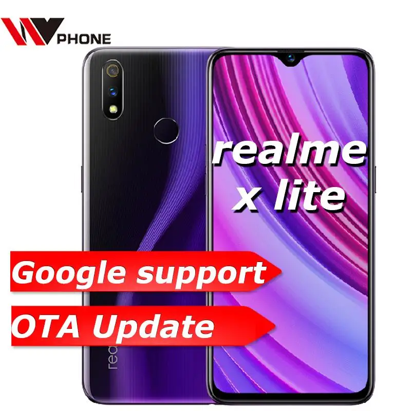 Original Oppo Realme x lite 4G LTE 4GB 64GB Snapdragon 710 Octa Core 6.3 inch Screen 4045 mAh Dual Rear Camera Cell Phone
Original Oppo Realme x lite 4G LTE 4GB 64GB Snapdragon 710 Octa Core 6.3 inch Screen 4045 mAh Dual Rear Camera Cell Phone