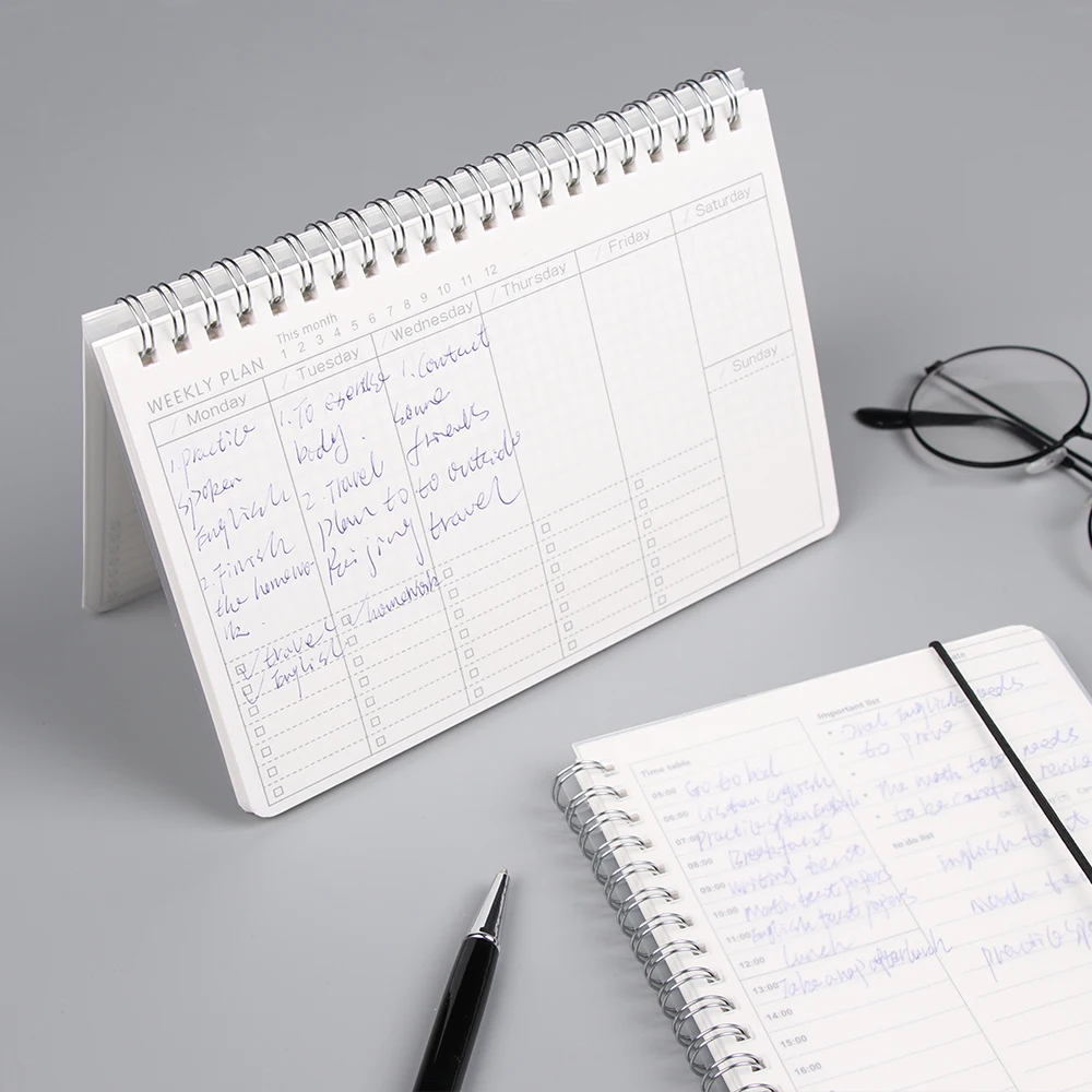 Time Memo Planning Organizer Vintage A5 Daily Weekly Monthly Planner Spiral Book Journals Coil Notebook Agenda Office Schedule
Time Memo Planning Organizer Vintage A5 Daily Weekly Monthly Planner Spiral Book Journals Coil Notebook Agenda Office Schedule