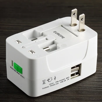 10pcs EU UK US AU Electric Plug Power Socket Adapter Travel Adapter Universal Travel Socket 2 USB Power Charger Converter
10pcs EU UK US AU Electric Plug Power Socket Adapter Travel Adapter Universal Travel Socket 2 USB Power Charger Converter