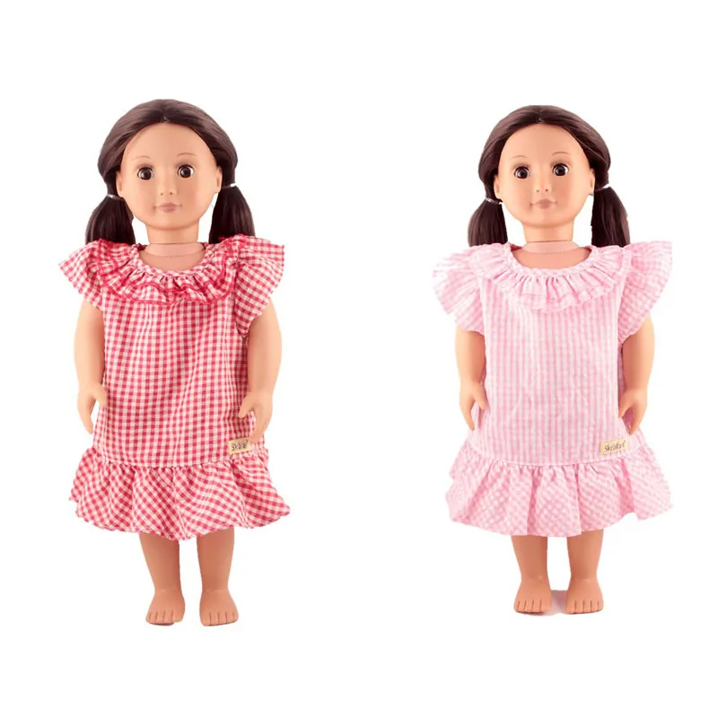 Clothes For Dolls 45cm Girl Doll Sleepwear Pink And Red Grid Sleeping Dresses Accessories Fit 18inch American Dolls
Clothes For Dolls 45cm Girl Doll Sleepwear Pink And Red Grid Sleeping Dresses Accessories Fit 18inch American Dolls