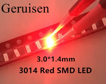 3014 SMD LED Chip RED Ultra Bright 0.1W 6-8LM 30mA 3V Surface Mount Chip Light Emitting Diode Lamp SMD LED Bead/1000PCS 
3014 SMD LED Chip RED Ultra Bright 0.1W 6-8LM 30mA 3V Surface Mount Chip Light Emitting Diode Lamp SMD LED Bead/1000PCS