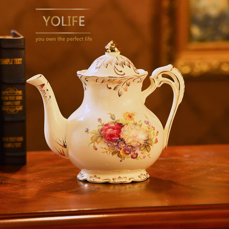 Yolife Chinese Ceramic tea pot Set Lovely Porcelain large capacity teapot for Wedding Gift
Yolife Chinese Ceramic tea pot Set Lovely Porcelain large capacity teapot for Wedding Gift