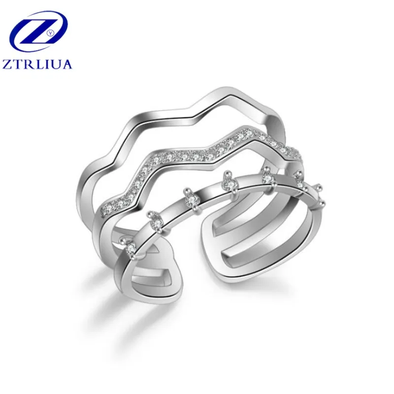 Korean Style Popular Flash 925 Sterling Silver Jewelry Female Multi-layer Simple Personality Lines Opening Rings SR335
Korean Style Popular Flash 925 Sterling Silver Jewelry Female Multi-layer Simple Personality Lines Opening Rings SR335