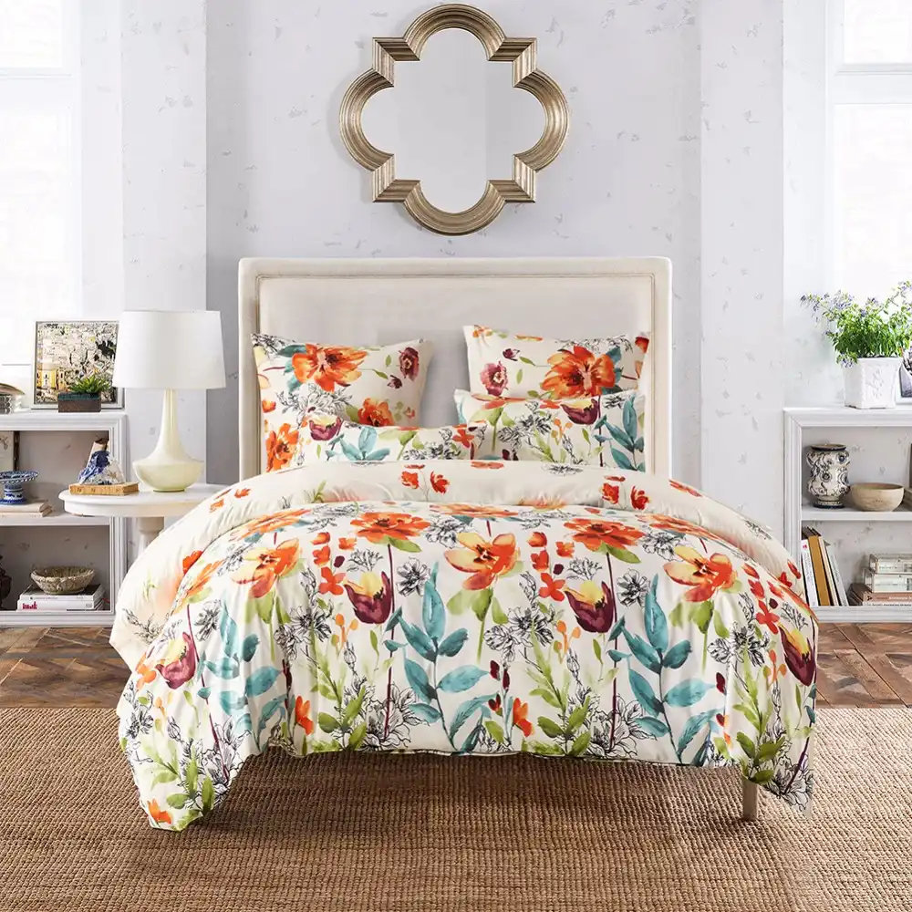 Nordic Design Jacquard Bedding Set Bedclothes Fashion Flower Duvet