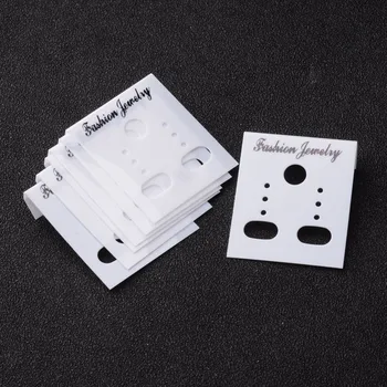 100pc Plastic Earring Ear Stud Hang Holder Tag Display Cards for Jewelry Black White 38x30mm
100pc Plastic Earring Ear Stud Hang Holder Tag Display Cards for Jewelry Black White 38x30mm