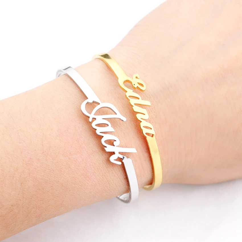 CAVSUAT Best Gift Personalized Letters Initials Bangles Custom Name Bracelet Women Jewelry Friendship Pulseiras Drop Shipping
CAVSUAT Best Gift Personalized Letters Initials Bangles Custom Name Bracelet Women Jewelry Friendship Pulseiras Drop Shipping