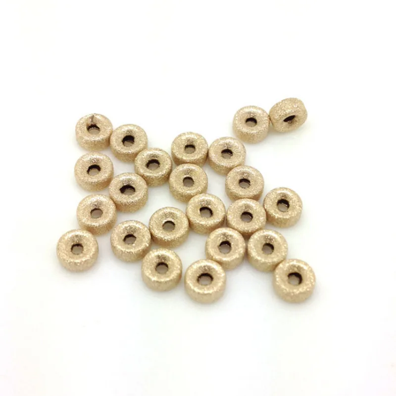 Frosted wheel beads Gold filled spacer beads 3-4mm DIY accessories 10pcs for jewelry making
Frosted wheel beads Gold filled spacer beads 3-4mm DIY accessories 10pcs for jewelry making