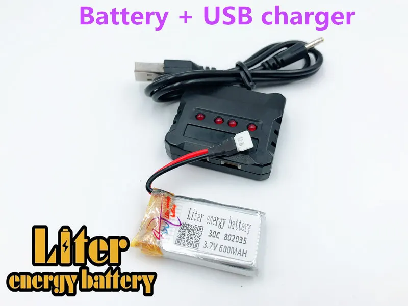 

3.7V 600mAH 802035 30C polymer lithium Lion battery li-po RC battery for Unmanned aircraft battery