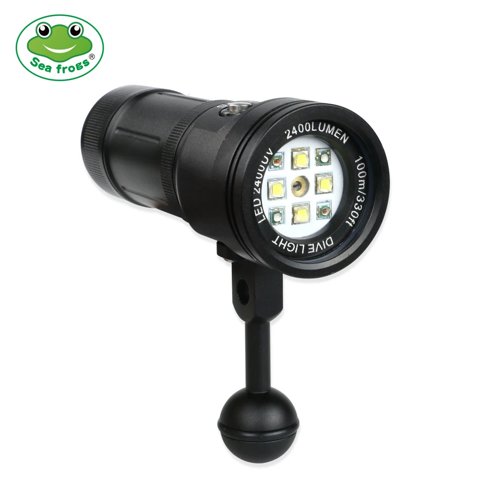 Underwater 100m Scuba Diving LED Flashlight 2400LM Photography Lighting Flash Rechargeable White Red Purple Light Laser Function
Underwater 100m Scuba Diving LED Flashlight 2400LM Photography Lighting Flash Rechargeable White Red Purple Light Laser Function