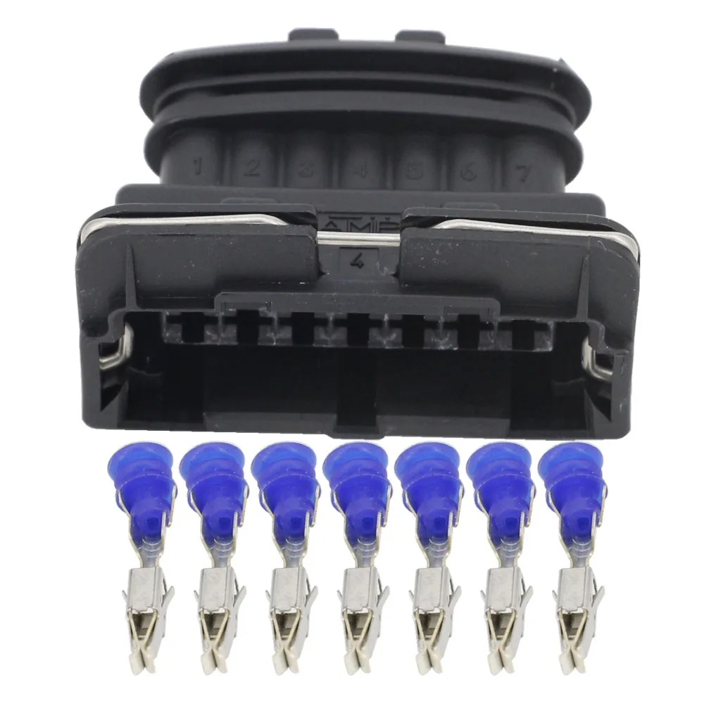 7 Pin series of high-performance waterproof connector black plastic connector with terminal DJ7071-3.5-21 7P
7 Pin series of high-performance waterproof connector black plastic connector with terminal DJ7071-3.5-21 7P