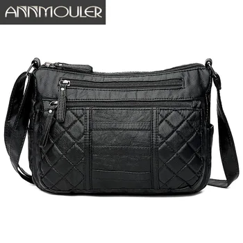 Annmouler Fashion Women Shoulder Bag Soft Pu Leather Crossbody Bag Multi-pockets Messenger Bag Ladies Washed Leather Purse Bag
Annmouler Fashion Women Shoulder Bag Soft Pu Leather Crossbody Bag Multi-pockets Messenger Bag Ladies Washed Leather Purse Bag